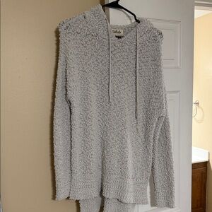 Wild Fable Textured Gray V-Neck Sweater